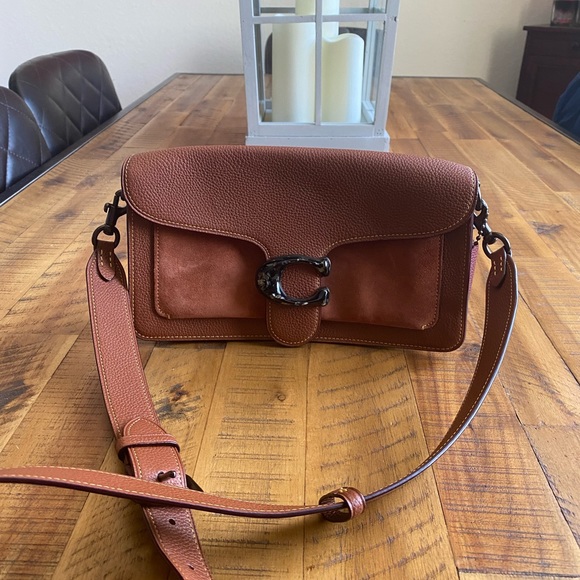Authentic Coach leather and suede bag.